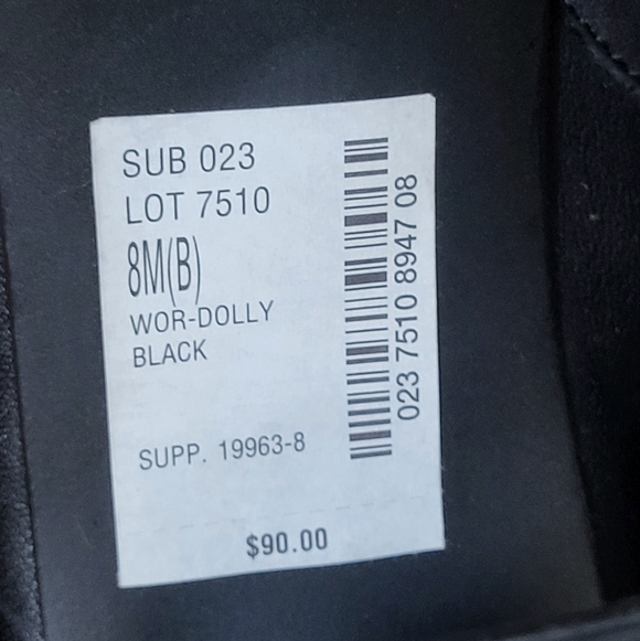 Worthington Black Leather Ankle Boots Women Size 8M - Picture 12 of 13